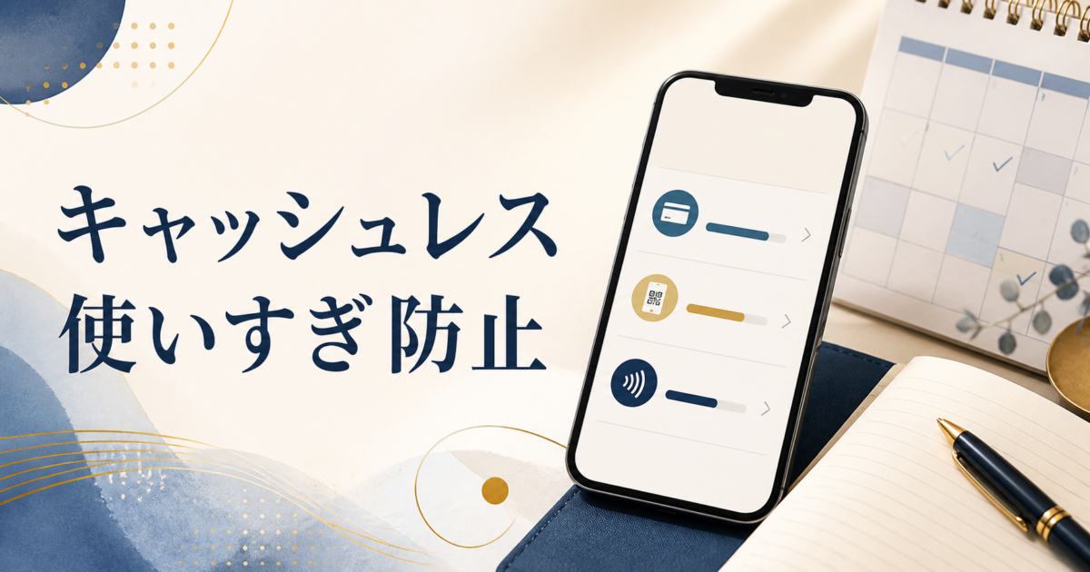 キャッシュレス決済の使いすぎを防ぐ一覧表