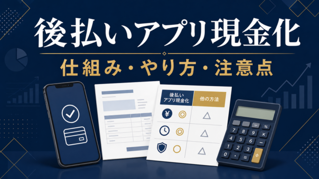 後払いアプリ現金化とは？仕組み・やり方・注意点を初心者向けに解説