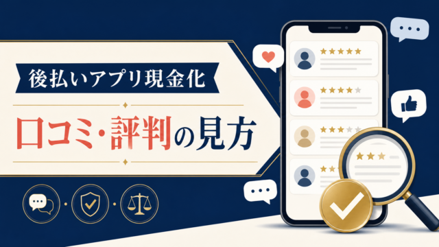後払いアプリ現金化の口コミ・評判を比較｜良い声と注意点を確認
