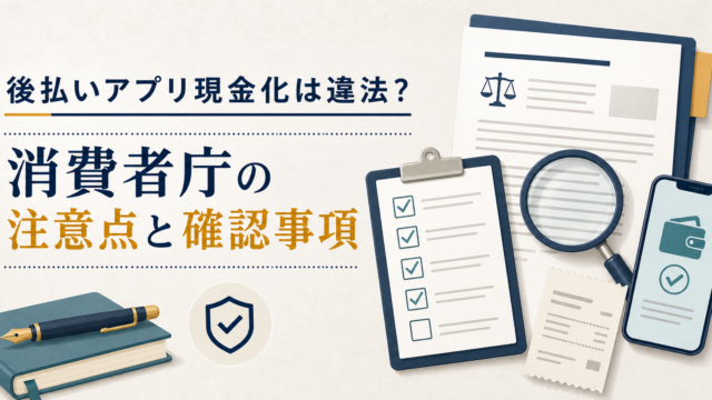 後払いアプリ現金化の注意点と確認項目