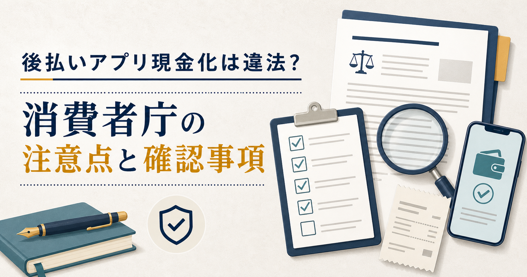 後払いアプリ現金化の注意点を確認する方法