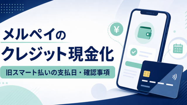 メルペイのクレジット現金化と支払日を確認する流れ