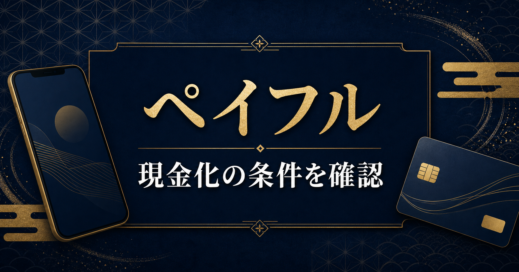 ペイフルの現金化条件を確認する解説画像